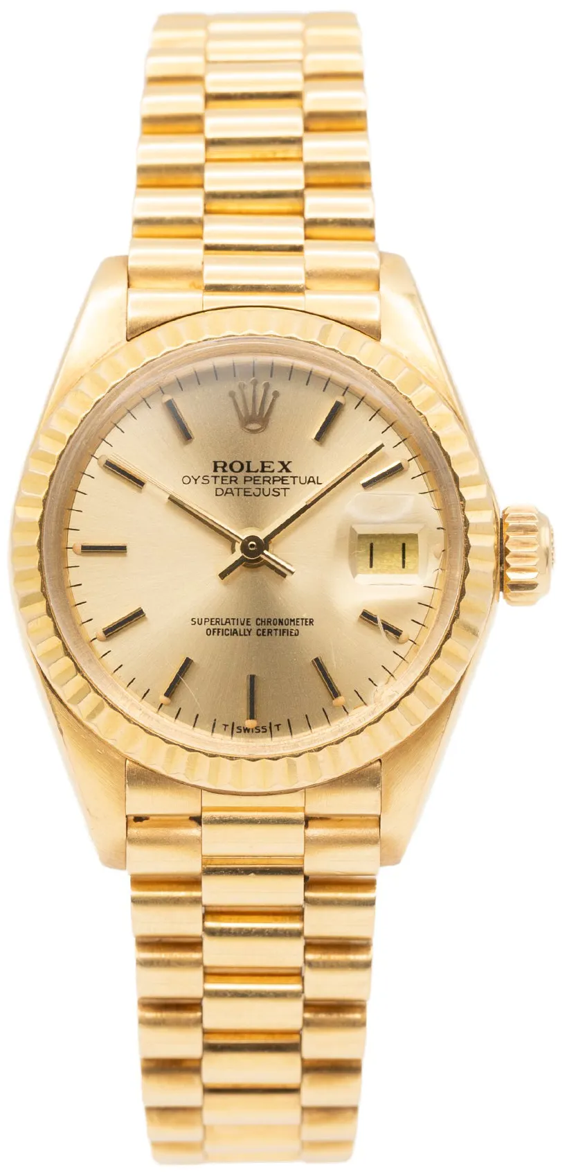 Rolex Datejust 6917 26mm Yellow gold Champagne