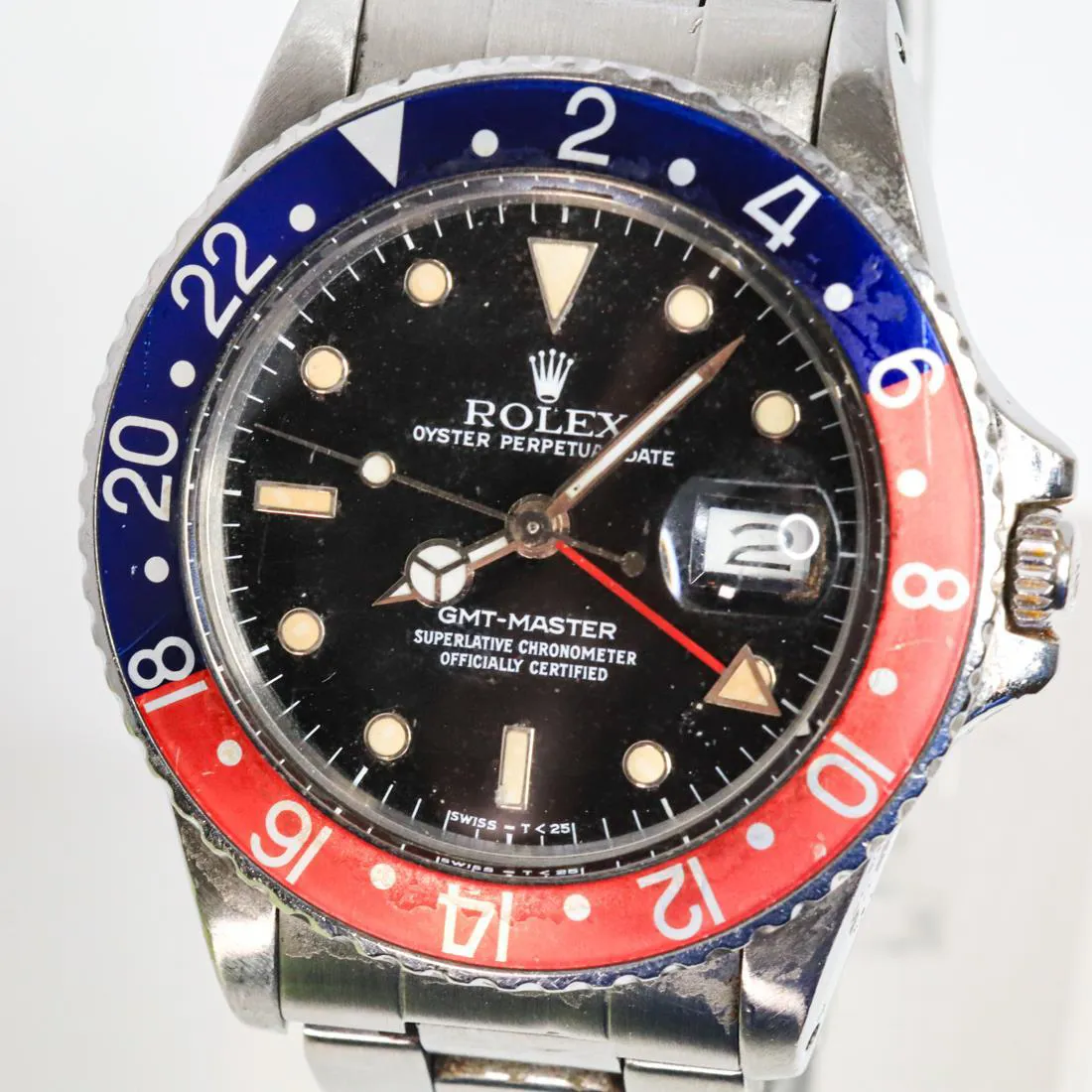 Rolex GMT-Master Pepsi 1986 38mm Stainless steel Black 1