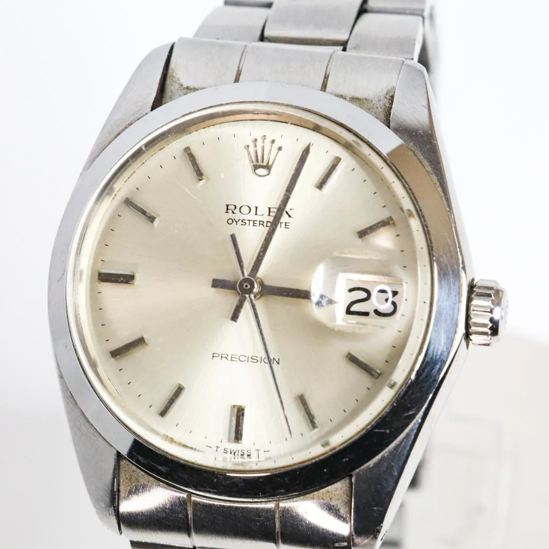 Rolex Oysterdate Precision 6694 34mm Stainless steel Gray 1