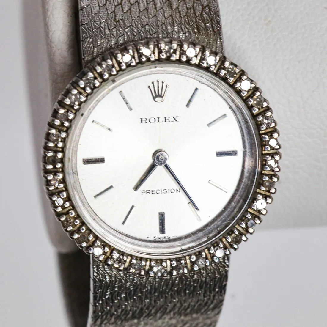 Rolex Precision 25mm White gold Gray 1