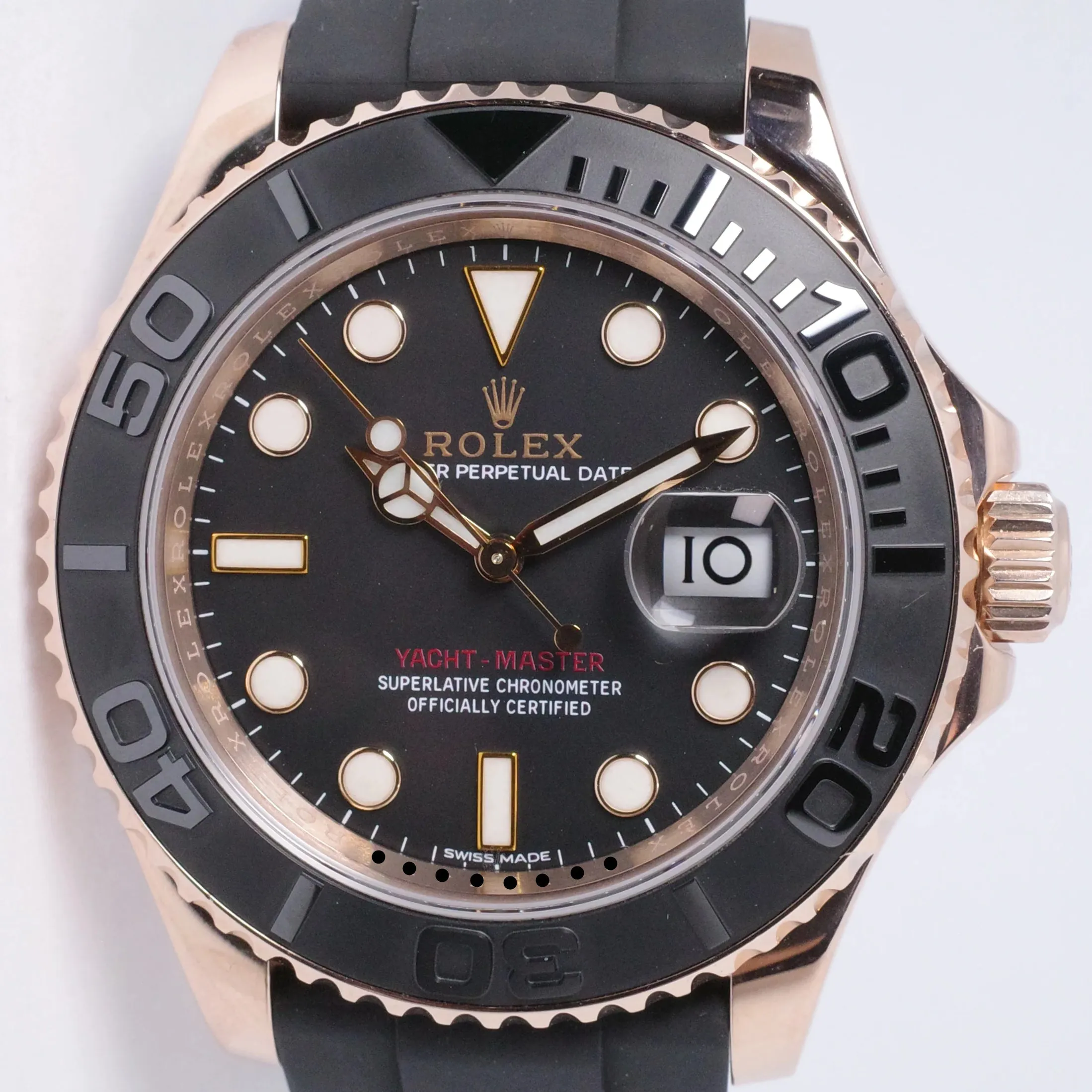 Rolex Yacht-Master 40 116655 40mm Yellow gold Black