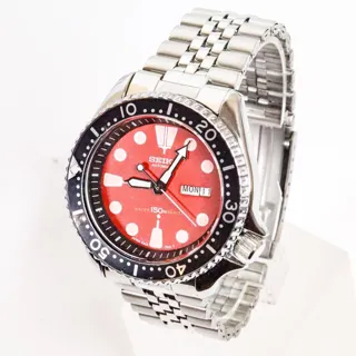 Seiko Diver Stainless steel Red