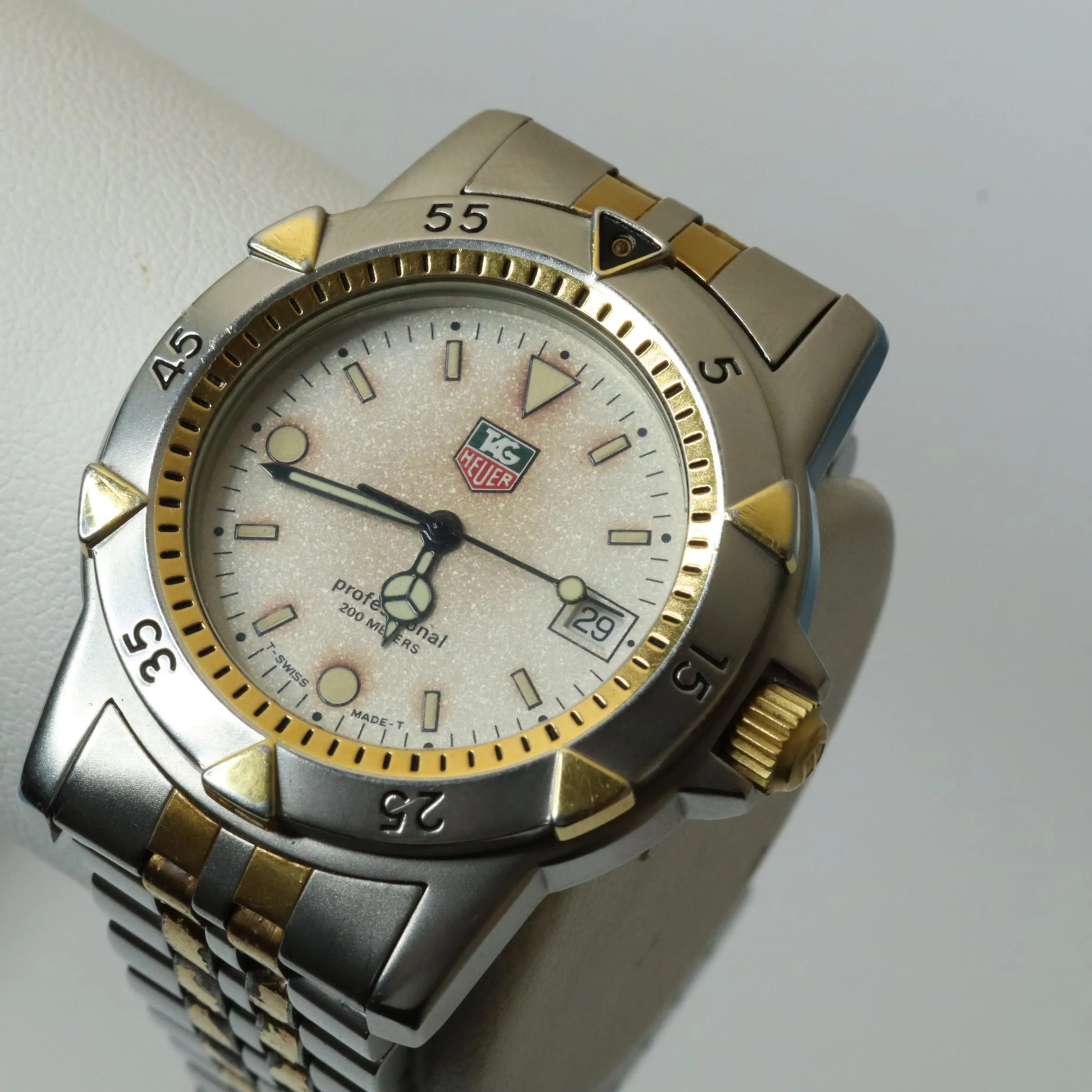 TAG Heuer Professional 37mm Stainless steel and Gold-plated White