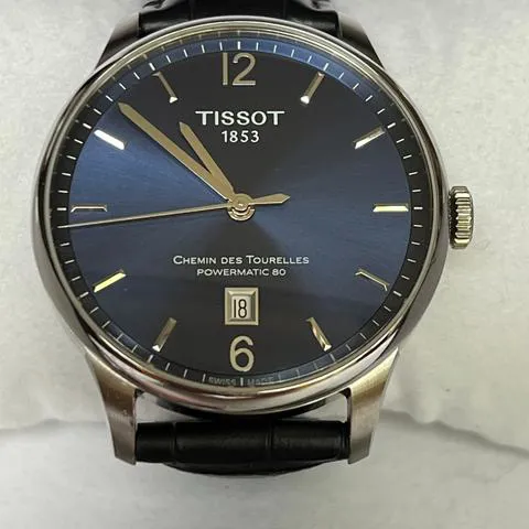 Tissot Chemin de Tourelles T099.407.16.047.00 42mm Stainless steel Blue