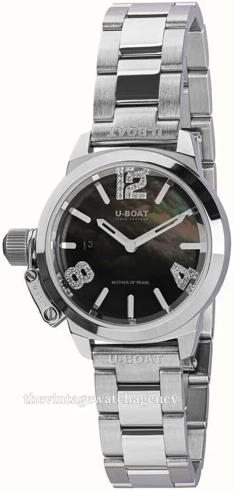 U-Boat Classico 8899 30mm Stainless steel Black