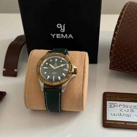 Yema 0350/1948 39mm Stainless steel Green