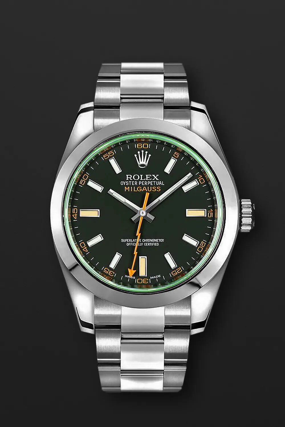 Rolex Milgauss 116400GV 40mm Stainless steel Black