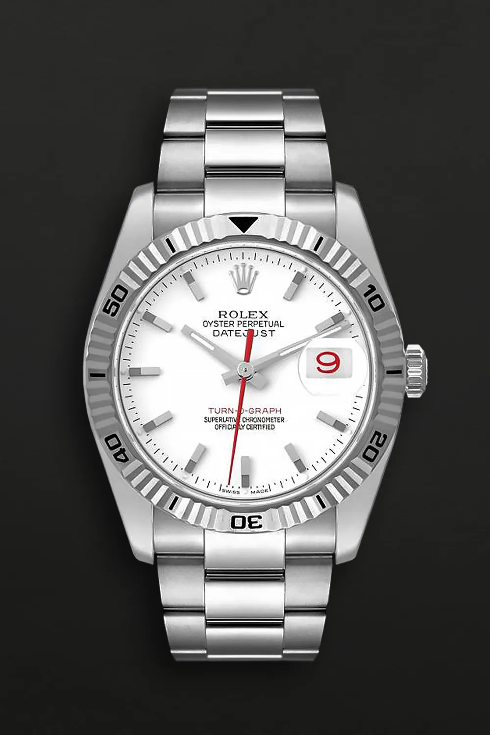 Rolex Datejust Turn-O-Graph 116264 36mm Stainless steel White