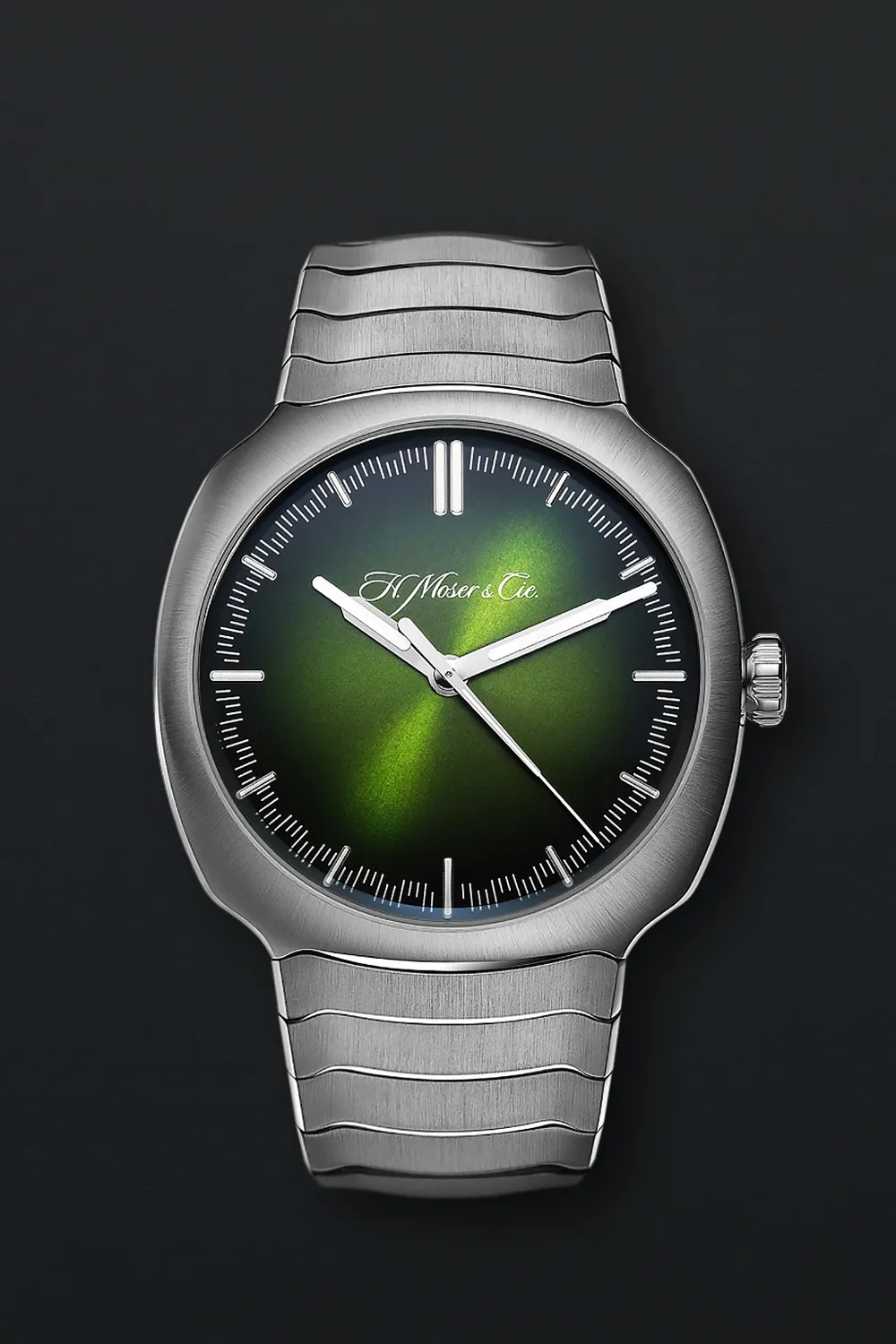 H. Moser & Cie. Streamliner 6200-1200 40mm Stainless steel Green