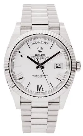 Rolex Day-Date 40 228239 40mm White gold White