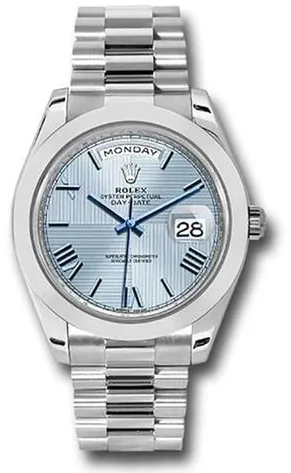 Rolex Day-Date 40 228206 40mm Platinum Blue