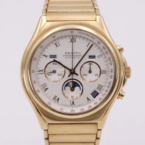 Zenith Port Royal 30.0150.418 40mm Yellow gold White