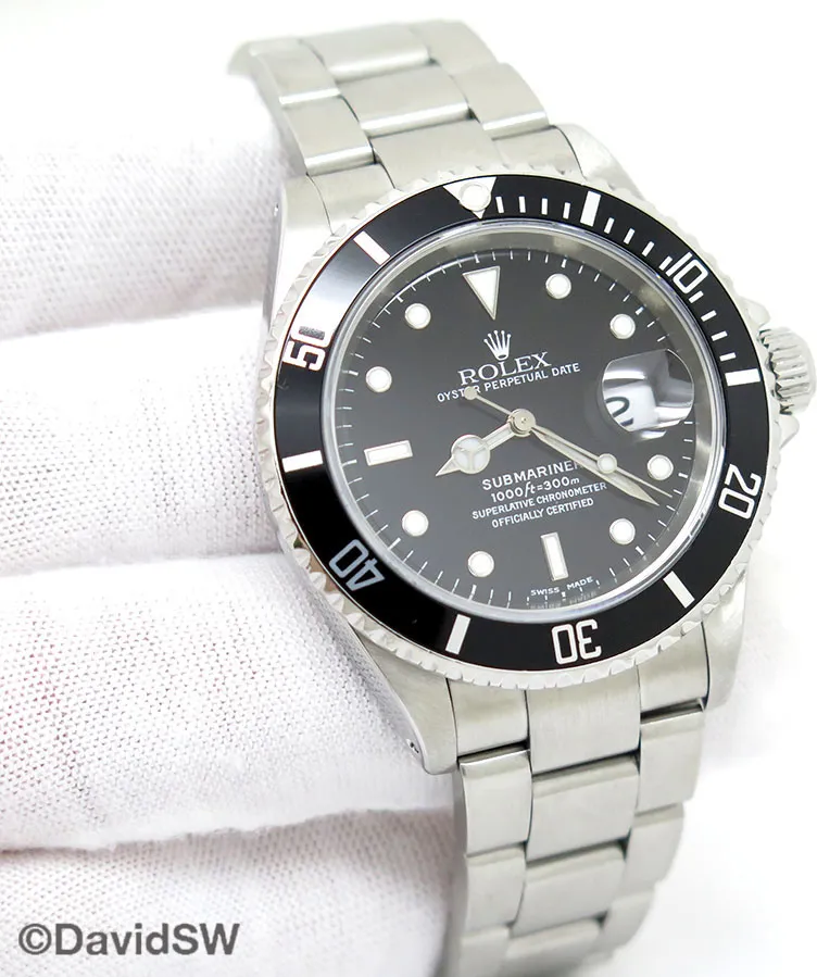 Rolex Submariner 16610LN 40mm Stainless steel Black