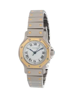 Cartier Santos Ronde Yellow gold and Stainless steel White