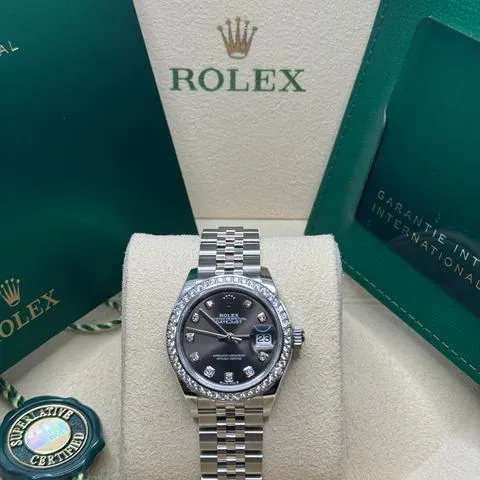 Rolex Lady-Datejust 279384RBR 28mm Stainless steel Gray