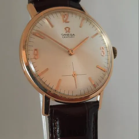 Omega Century 121.014 34mm Rose gold Silver