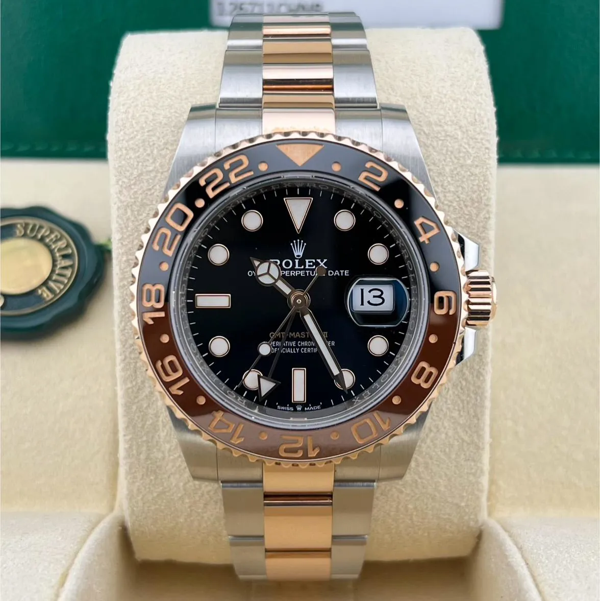 Rolex GMT-Master II 126711CHNR-0002 40mm Oystersteel and Everose gold Black