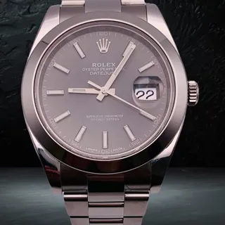 Rolex Datejust 41 126300-0007 Stainless steel Gray