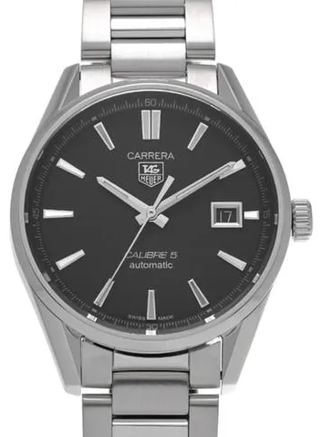 TAG Heuer Carrera Calibre 5 WAR211A.BA0782 39mm Stainless steel Black