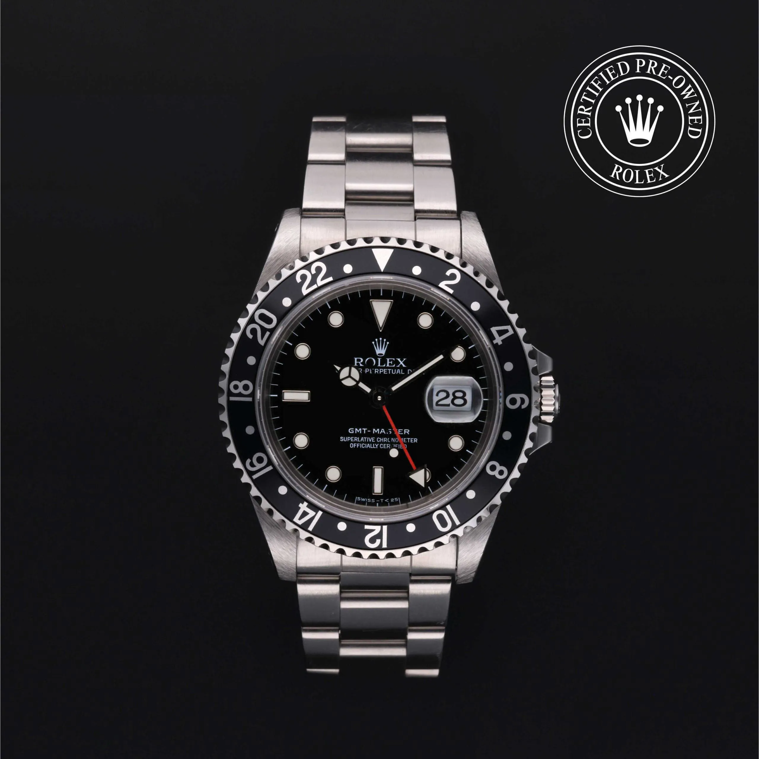 Rolex Oyster Perpetual, GMT Master 16700LN 40mm Stainless steel Black