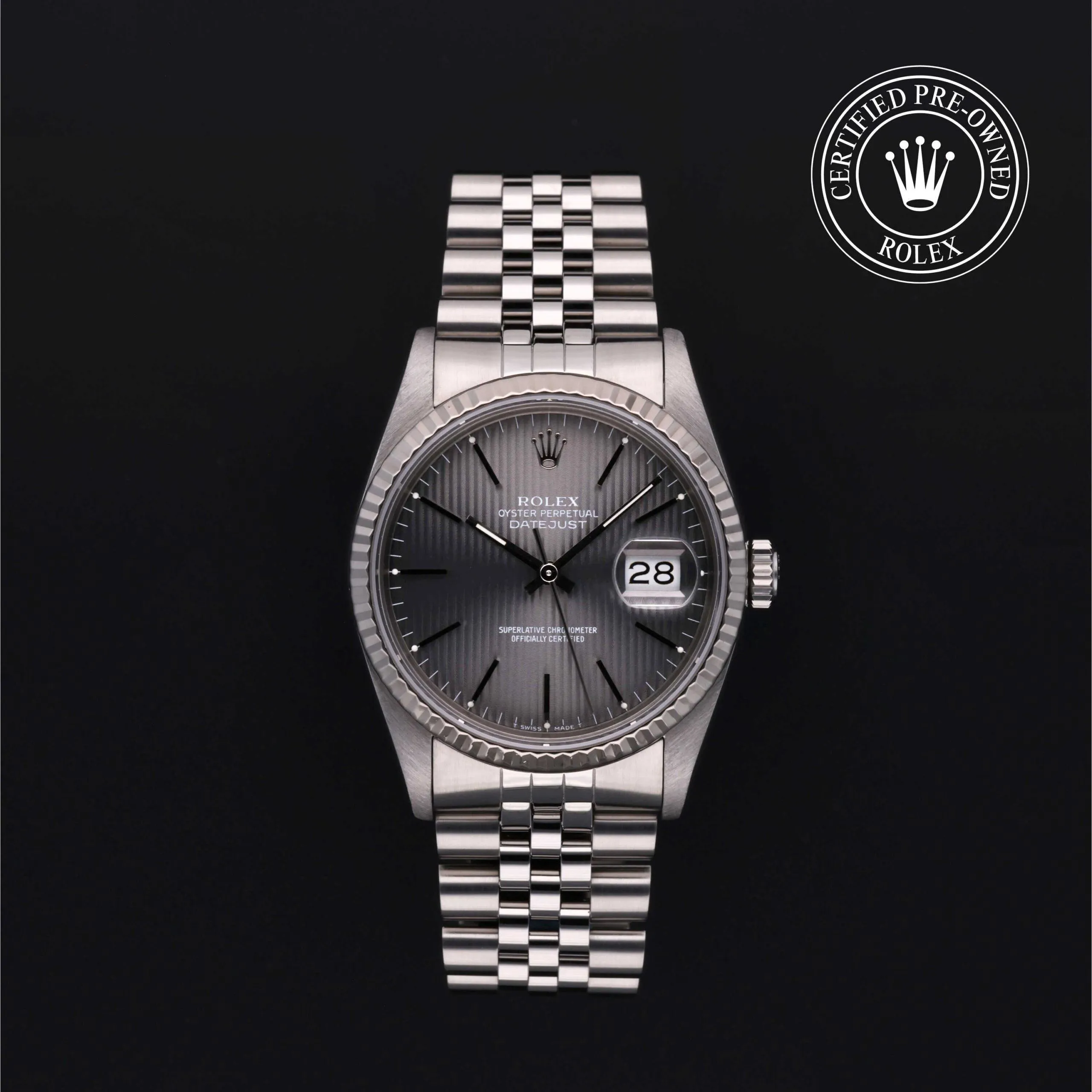 Rolex Datejust 36 16234 36mm White gold and Oystersteel Gray