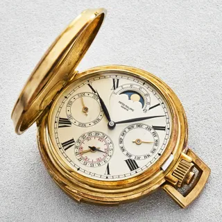 Patek Philippe Perpetual Calendar 839 18ct yellow gold Silver