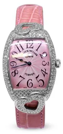 Franck Muller Cintree Curvex 7502 QZ HJ COE U R 28mm White gold Rose