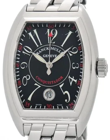 Franck Muller Conquistador 8005 sc 34.5mm Stainless steel Black