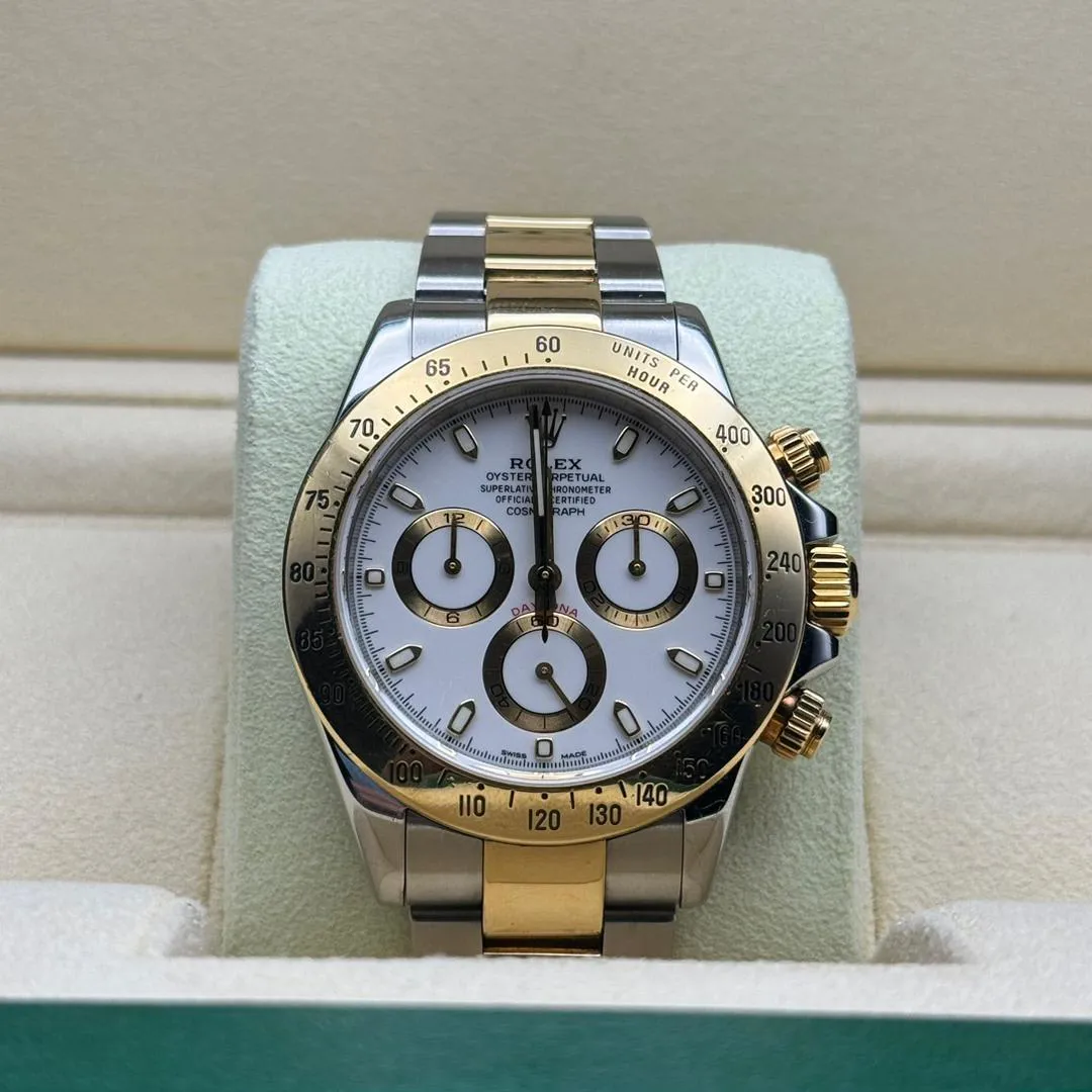 Rolex Daytona 116523-0040 40mm Yellow gold and Stainless steel White