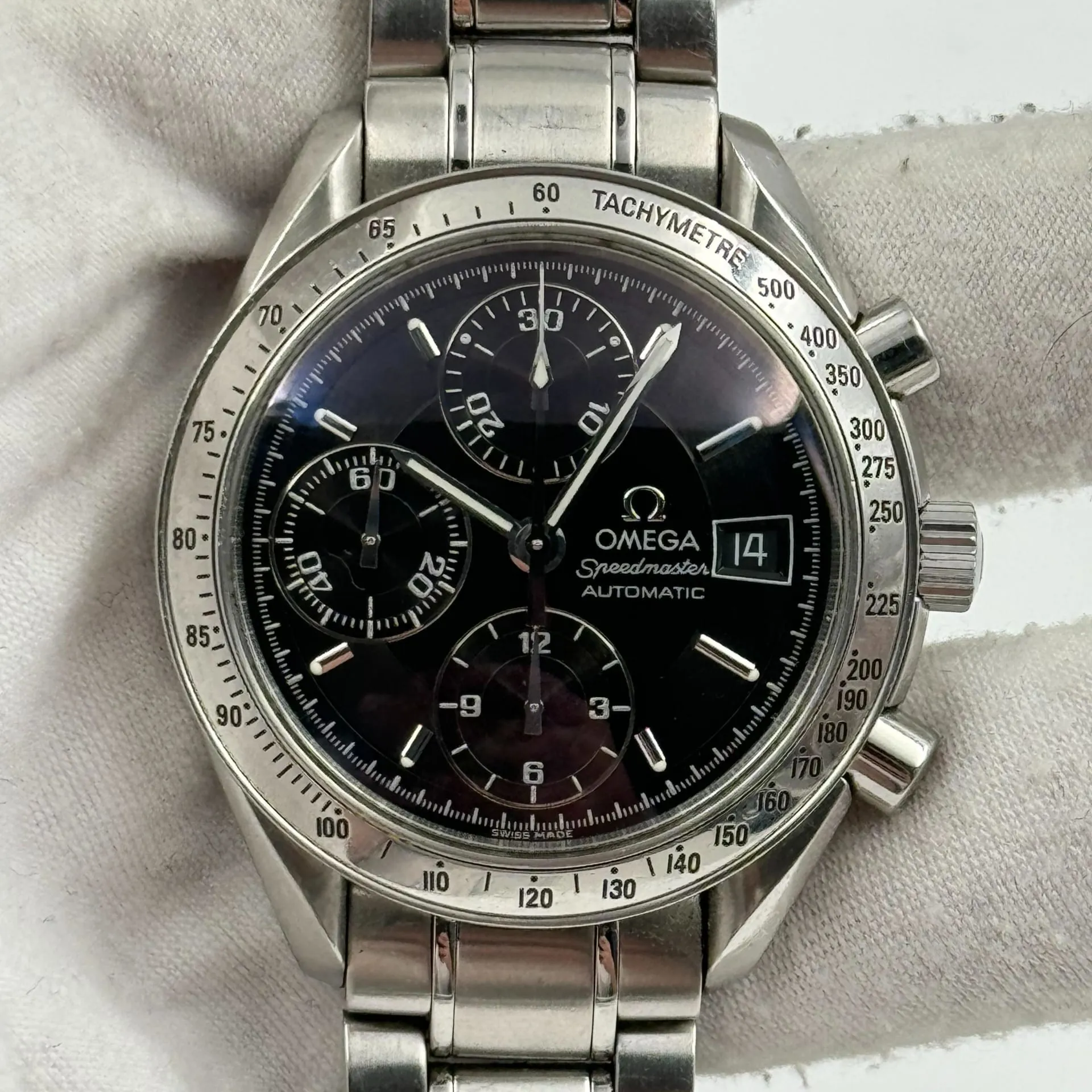 Omega Speedmaster Date 3513.50 39mm Stainless steel Black