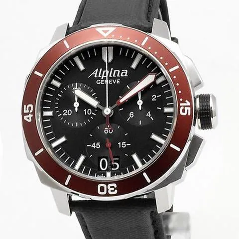 Alpina Seastrong AL-372LBBRG4V6 44mm Stainless steel Black