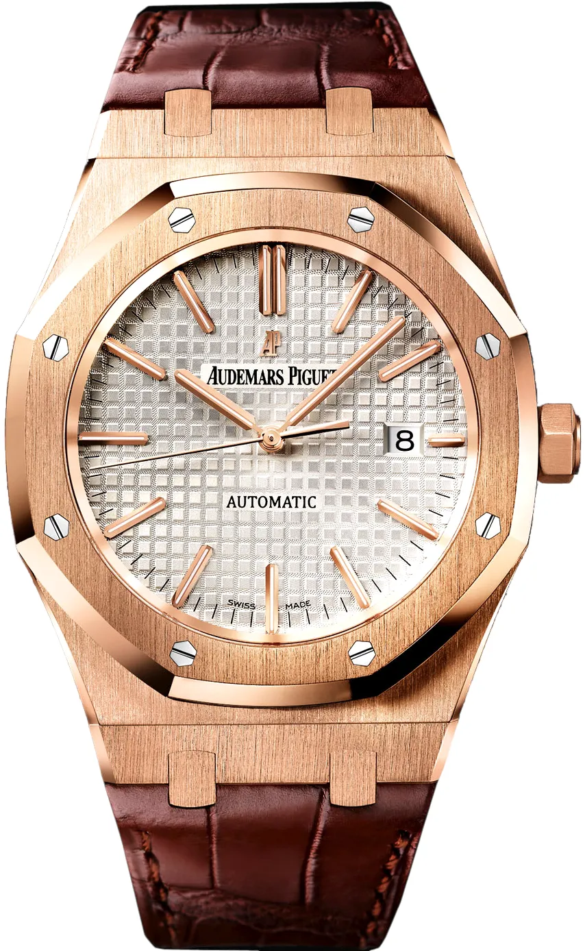 Audemars Piguet Royal Oak 15400OR.OO.D088CR.01 41mm Rose gold Silver