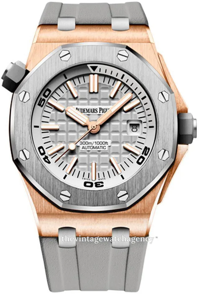 Audemars Piguet Royal Oak Offshore Diver 15711OI.OO.A006CA.01 42mm Rose gold Gray