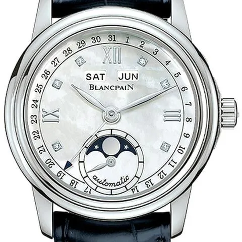 Blancpain Léman Moonphase 2360-1191A-55B 34mm Stainless steel White