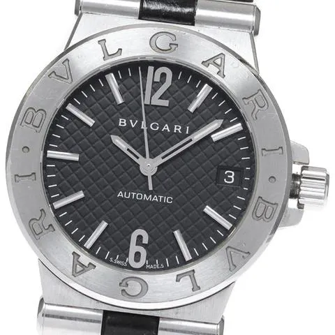 Bulgari Diagono DG35S 35mm Stainless steel Black