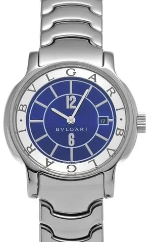 Bulgari Solotempo ST29S 29mm Stainless steel Blue