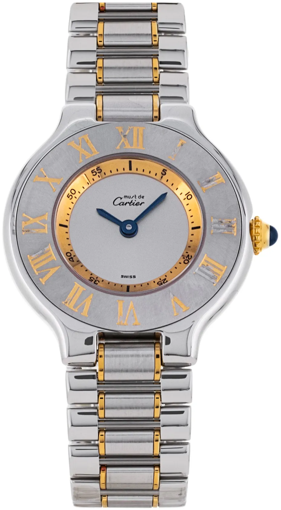 Cartier 21 Must de Cartier W10073R6 28mm Yellow gold and Stainless steel Silver