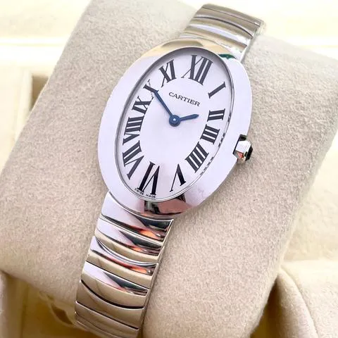 Cartier Baignoire 3065 24.5mm White gold Silver