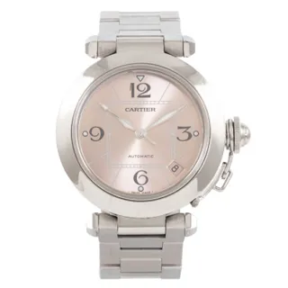 Cartier Pasha C W31075M7/2324 Stainless steel Pink