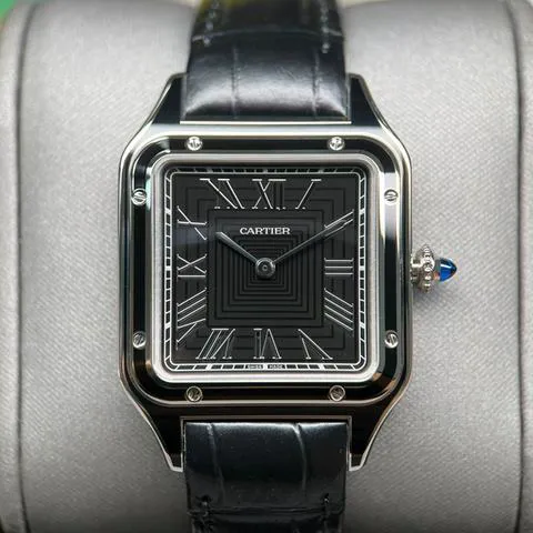 Cartier Santos Dumont WSSA0046 43.5mm Stainless steel Black