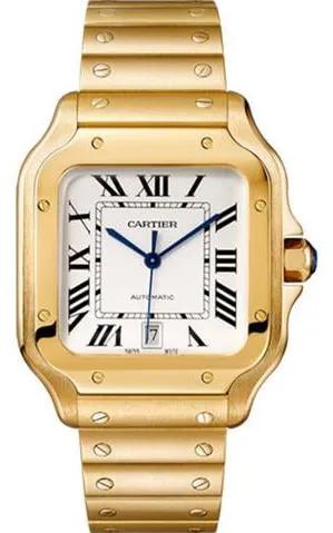 Cartier Santos WGSA0029 39mm Yellow gold Silver