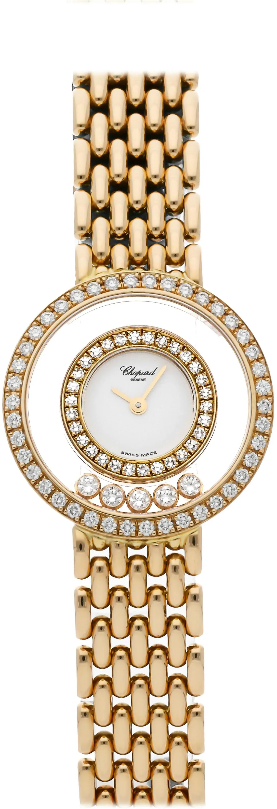 Chopard Happy Diamond 205691-0001 24mm Yellow gold White