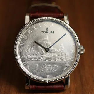 Corum Coin Watch 082.645.20/0001 ZE20 Stainless steel Silver