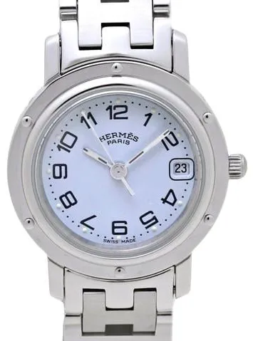 Hermès Clipper CL4.210.130/3758 24mm Stainless White