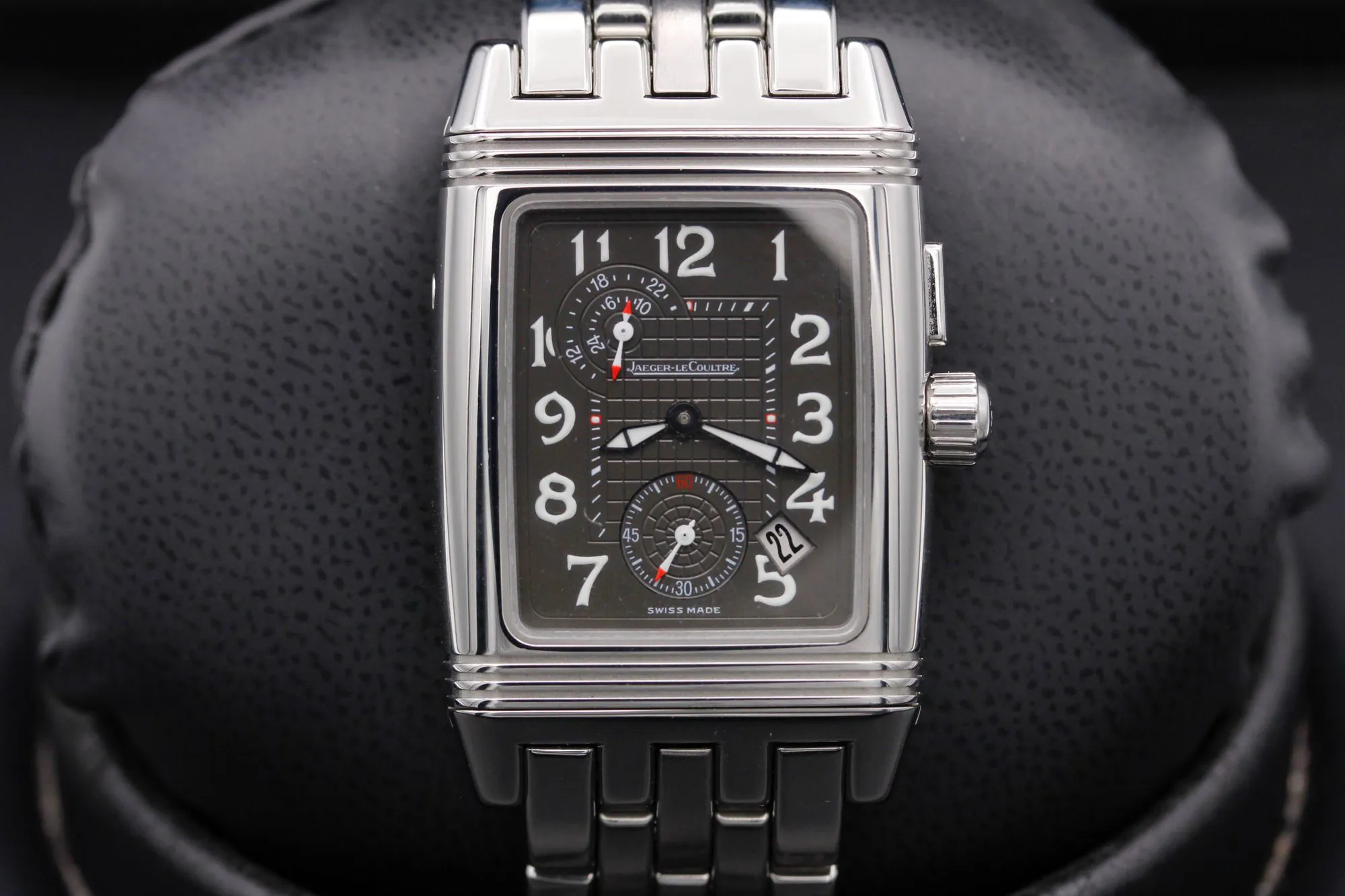 Jaeger-LeCoultre REVERSO GRAN SPORT 295.8.51 43mm Stainless steel White and Gray