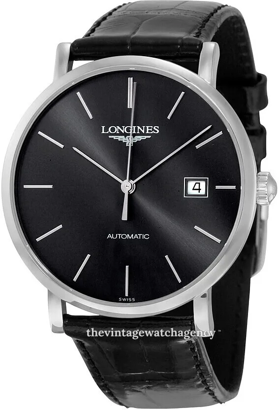 Longines Elegant L4.910.4.72.2 39mm Stainless steel Gray