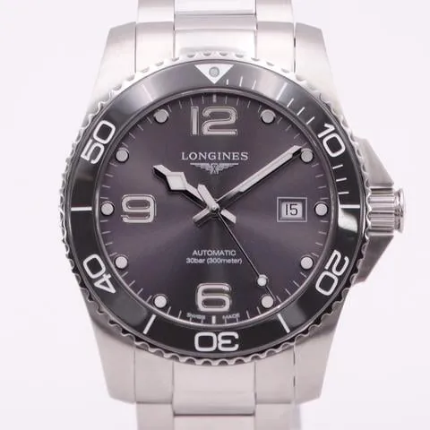 Longines HydroConquest L3.781.4.76.6 41mm Stainless steel Gray