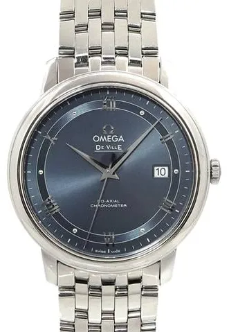 Omega De Ville 424.10.40.20.03.002 39mm Stainless steel Blue