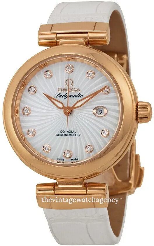 Omega De Ville 425.63.34.20.55.001 34mm Rose gold White