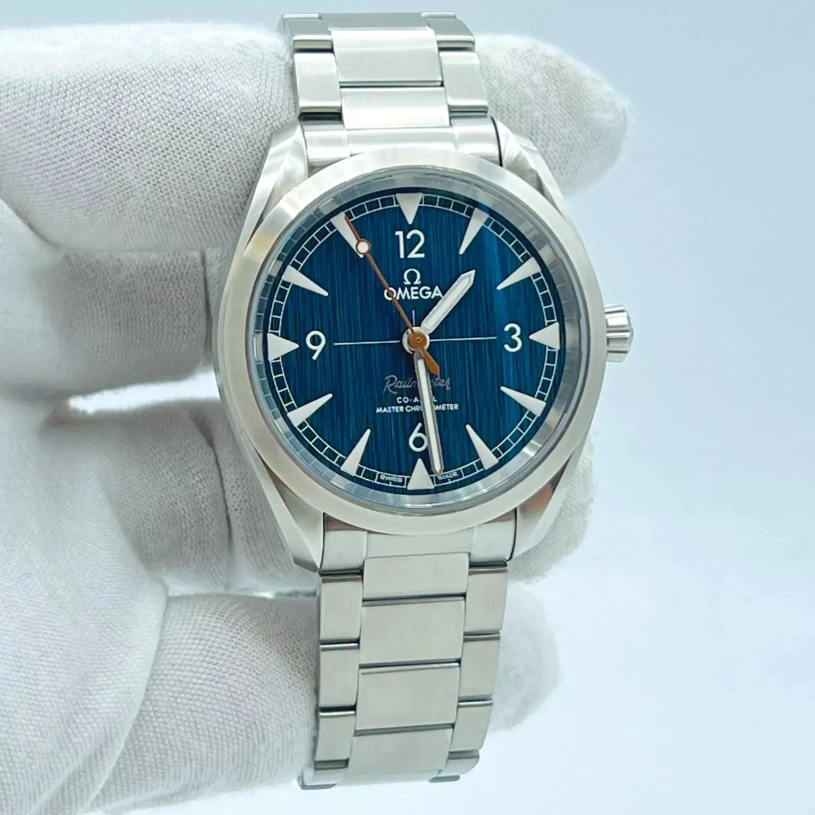 Omega Railmaster 220.10.40.20.03.001 40mm Stainless steel Blue